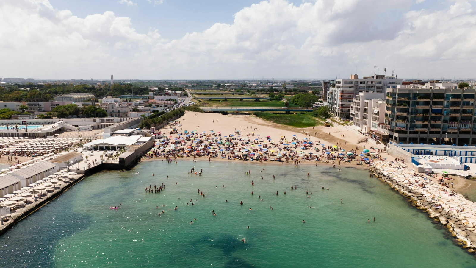 Scenic coastal road trip from Bari to Polignano a Mare by rental car